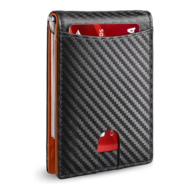 Leather Multifunctional Card Sleeve Microfiber Wear-resistant Rfid Anti-Theft Swiping