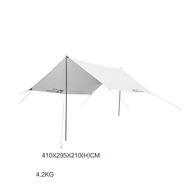 MU Gaodi Outdoor Rainproof Awning Tent Light Luxury Camping Equipment UV-Proof Oxford Cloth Canopy