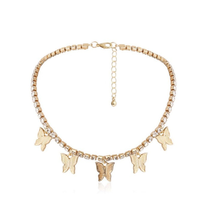 Geometric Rhinestone Necklace