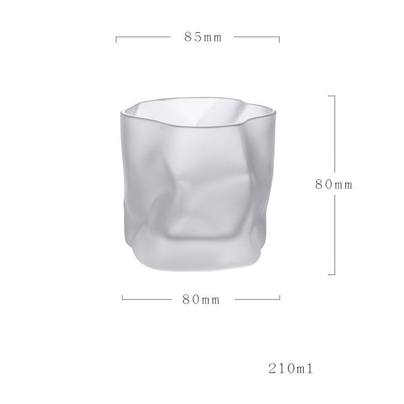 Shaped Crystal Whiskey Glass