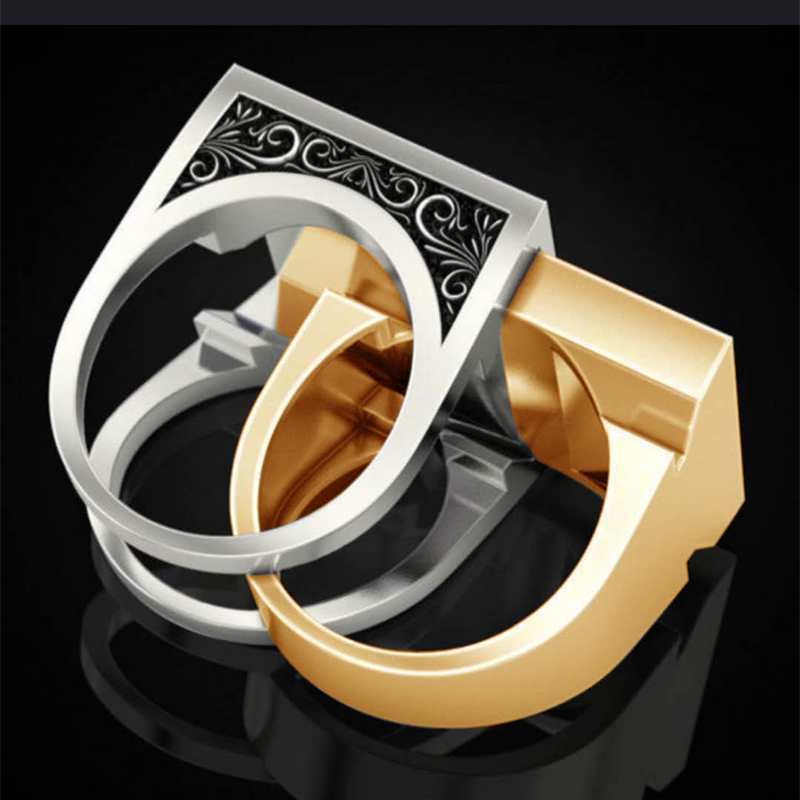 Vintage Pattern Hollow Ring