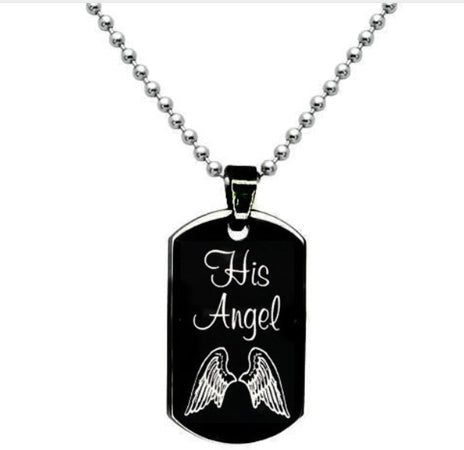 Her Cowboy His Angel Necklace