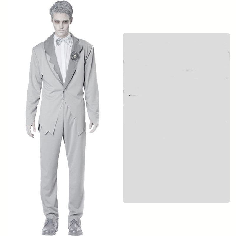 Male and Female Adult Bride and Groom Halloween Costumes