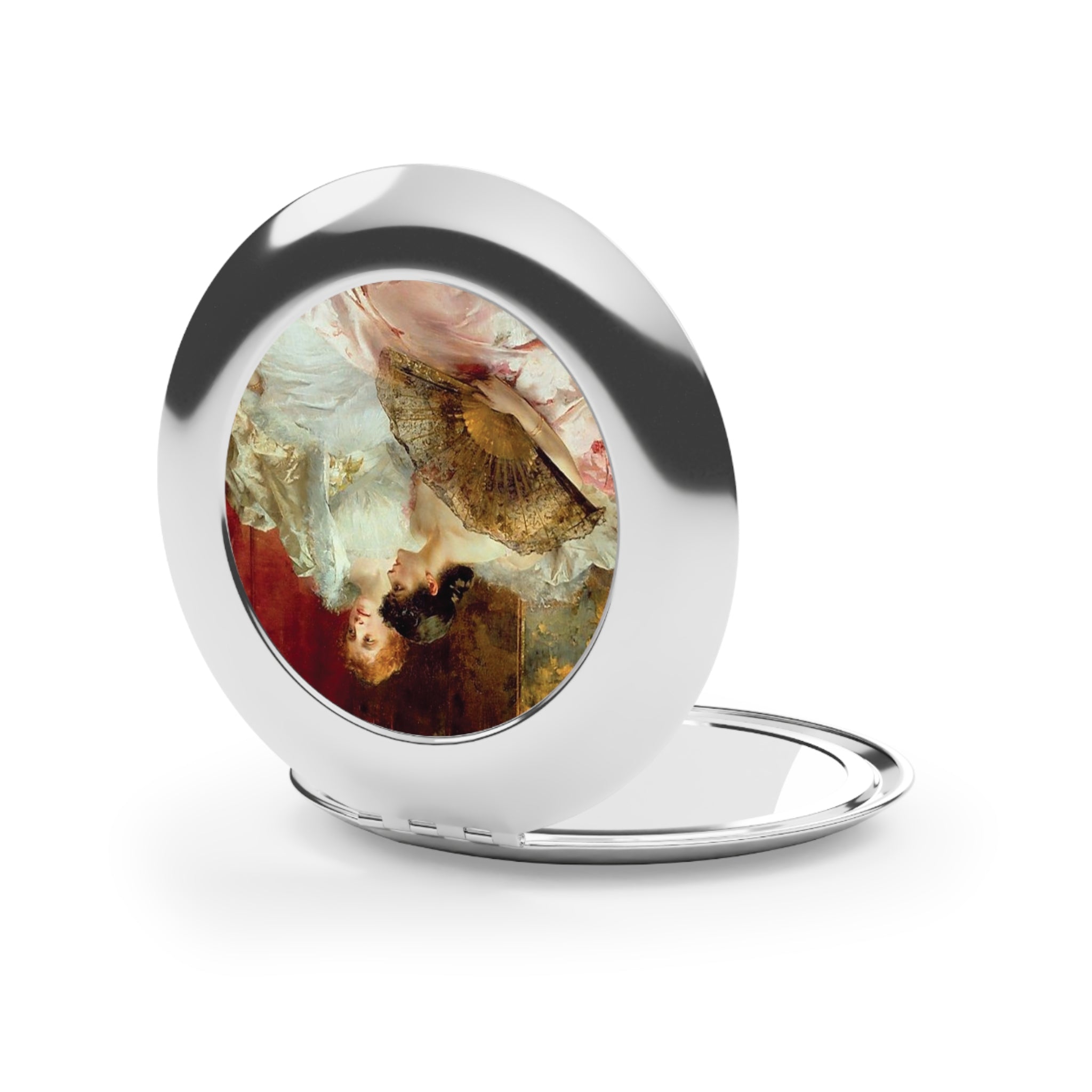 Vintage Fancy Compact Travel Mirror