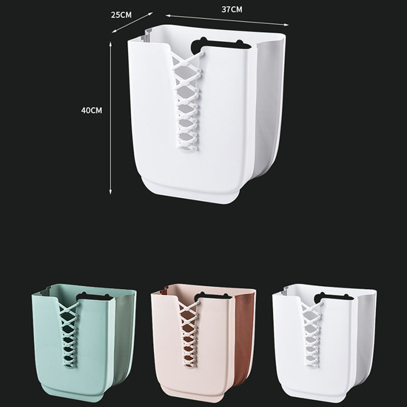 Wall-Mounted Folding Clothes Storage Basket