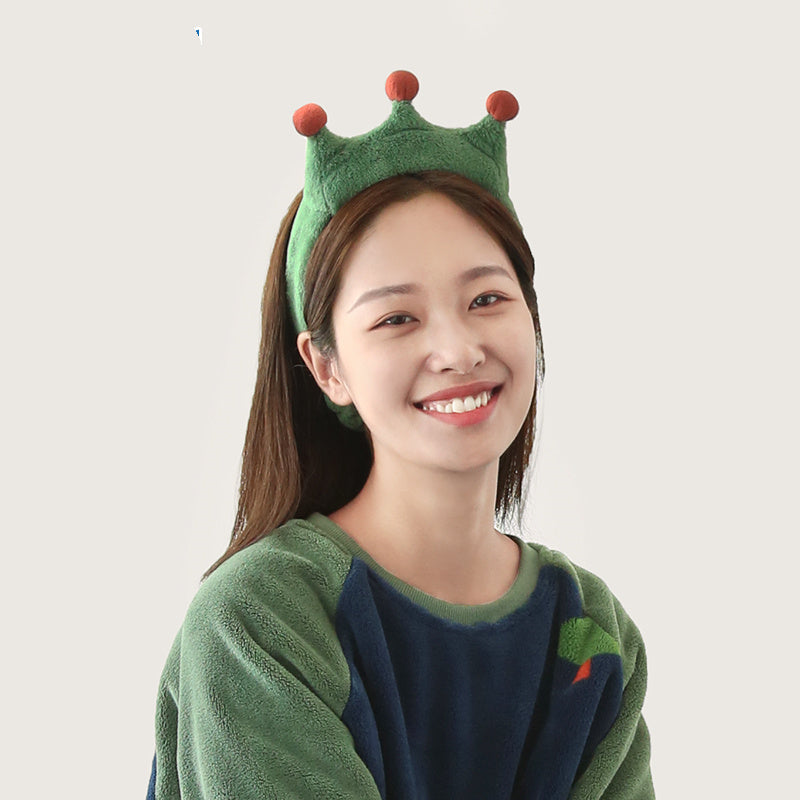 Female Cute Headgear Plush Face Wash Bundle Hairpin