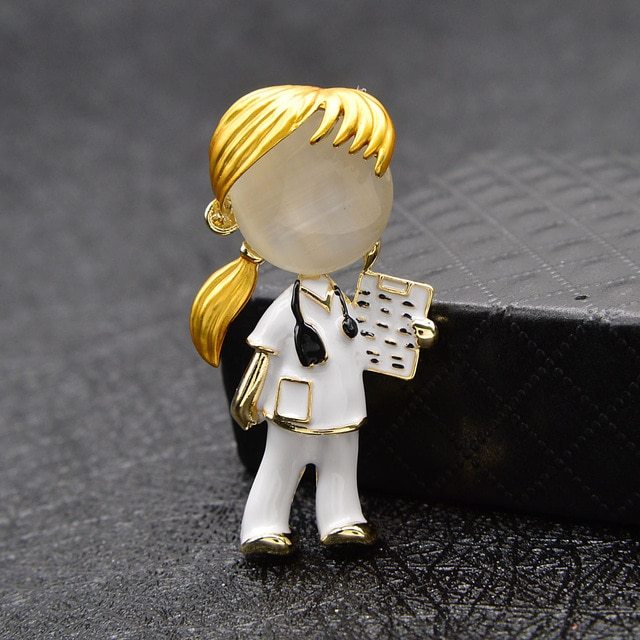 Nurse Doctor Brooch