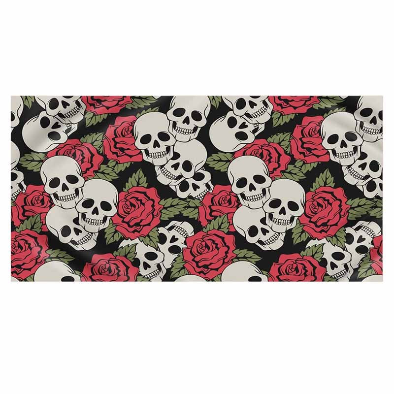 Printed Skull Beach Towel