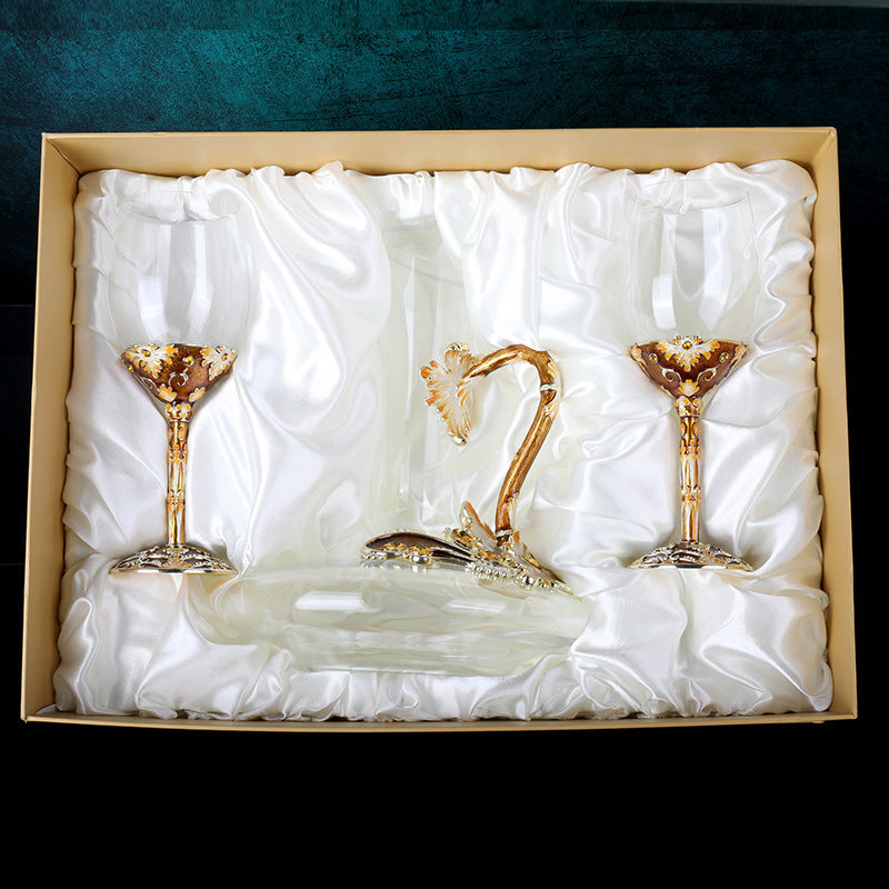 Lead-Free Crystal Red Wine Glass Decanter