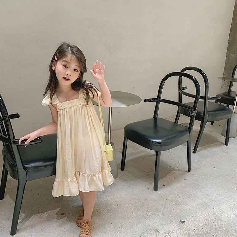 Children''s Sweet Flying Sleeve Dress