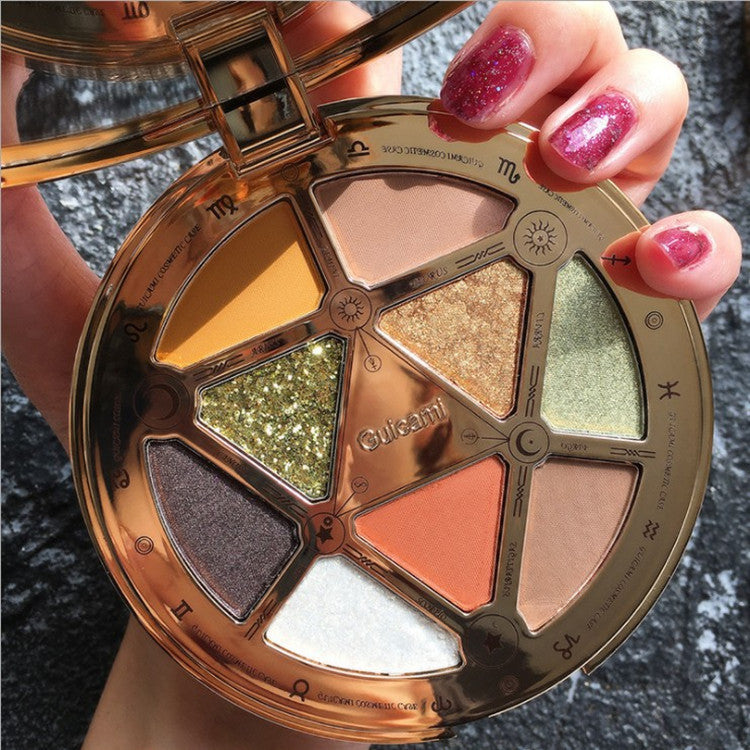Tarot Nine-Color Gold Coin Matte Pearl Glitter Glitter Eyeshadow Palette