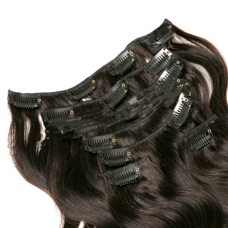 Seven-Piece Set of Clip Live Hair