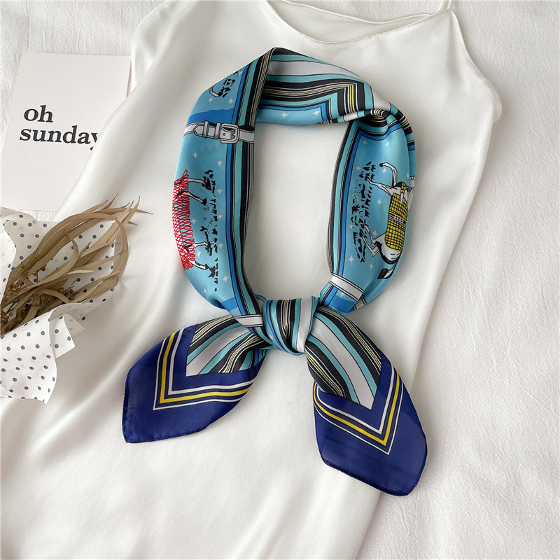 Luxury Wind Square 70cm Thin AutumnWinter Scarf