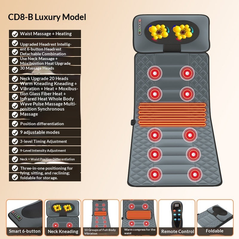 Full-Body Multi-function Kneading Heating Waist And Back Electric Massager