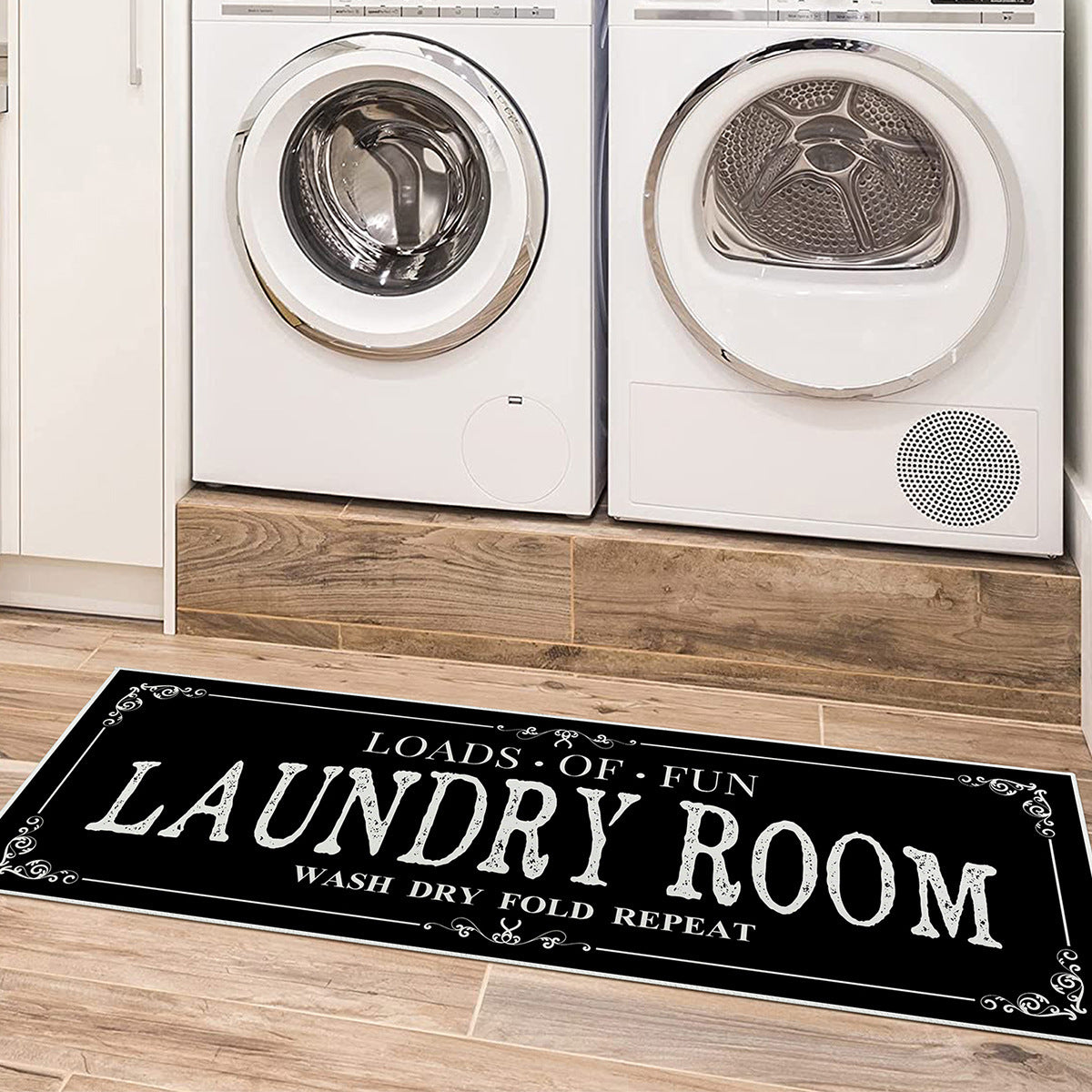 Laundry Room Carpet Kitchen Bathroom Mats Door Absorbent Thickened Non-Slip Foot Mat