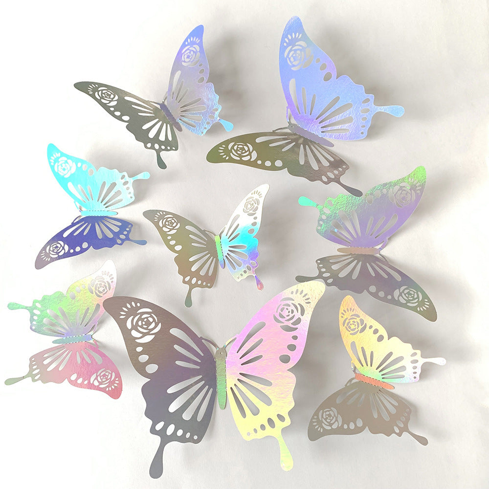Three-Dimensional Hollow Butterfly Decorative Background Wall Sticker