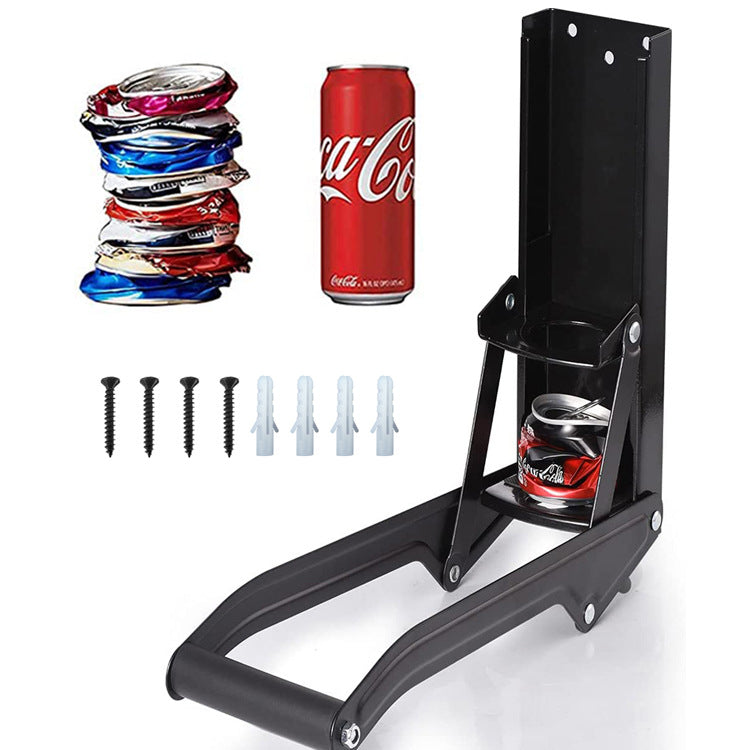 Wall-Mounted Hand Pull Cans Can Pressing Machine Shrink Flattening Device