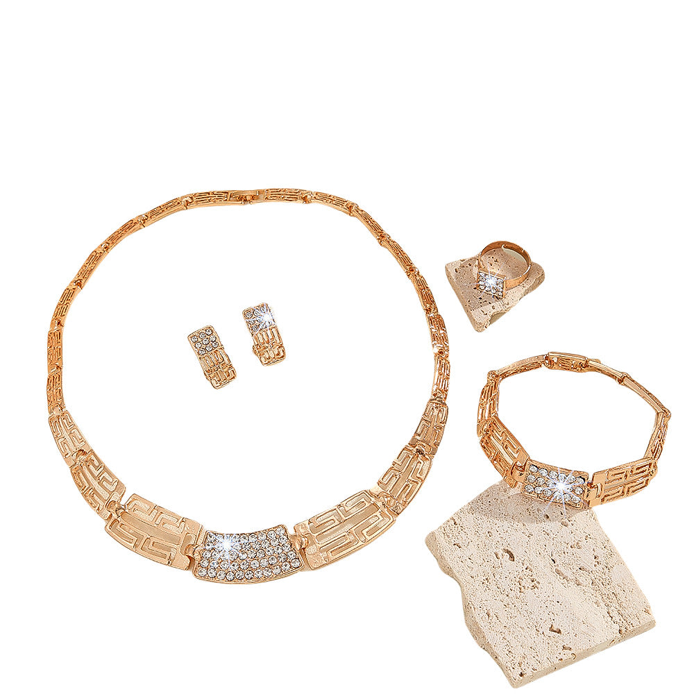 Women's Affordable Luxury Fashion Alloy Jewelry Set