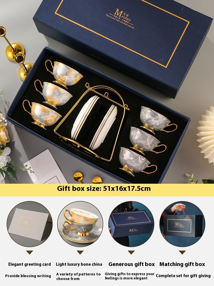 Coffee Cup High-End Exquisite Bone China Gift