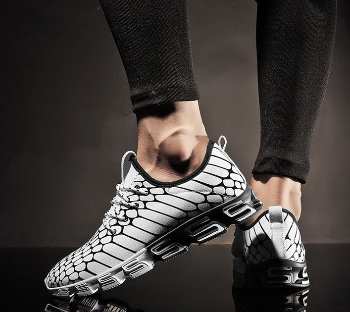 Autumn Fly Woven Youth Sports Shoes Men's Breathable Mesh Casual Shoes Korean Version of the Trend Running Shoes Men