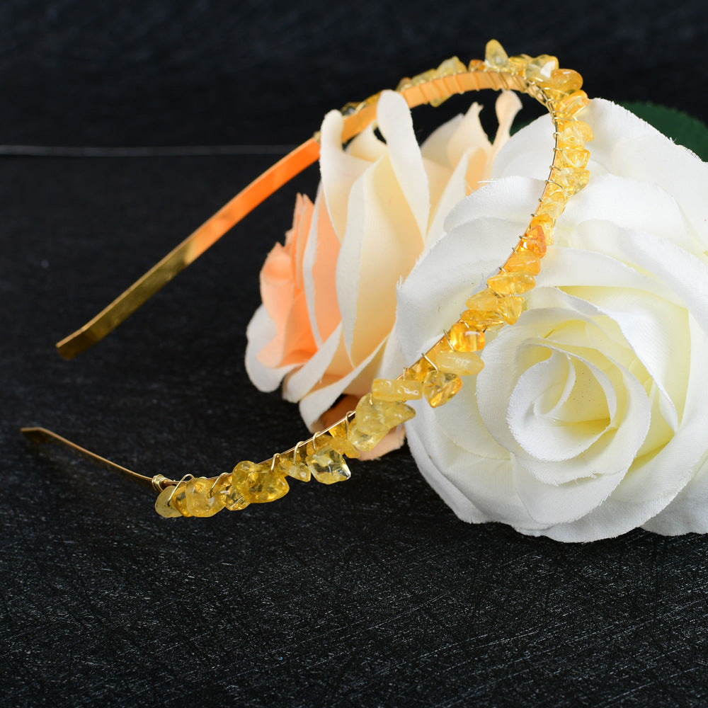 Crystal Amethyst Bridal Hair Comb Headband