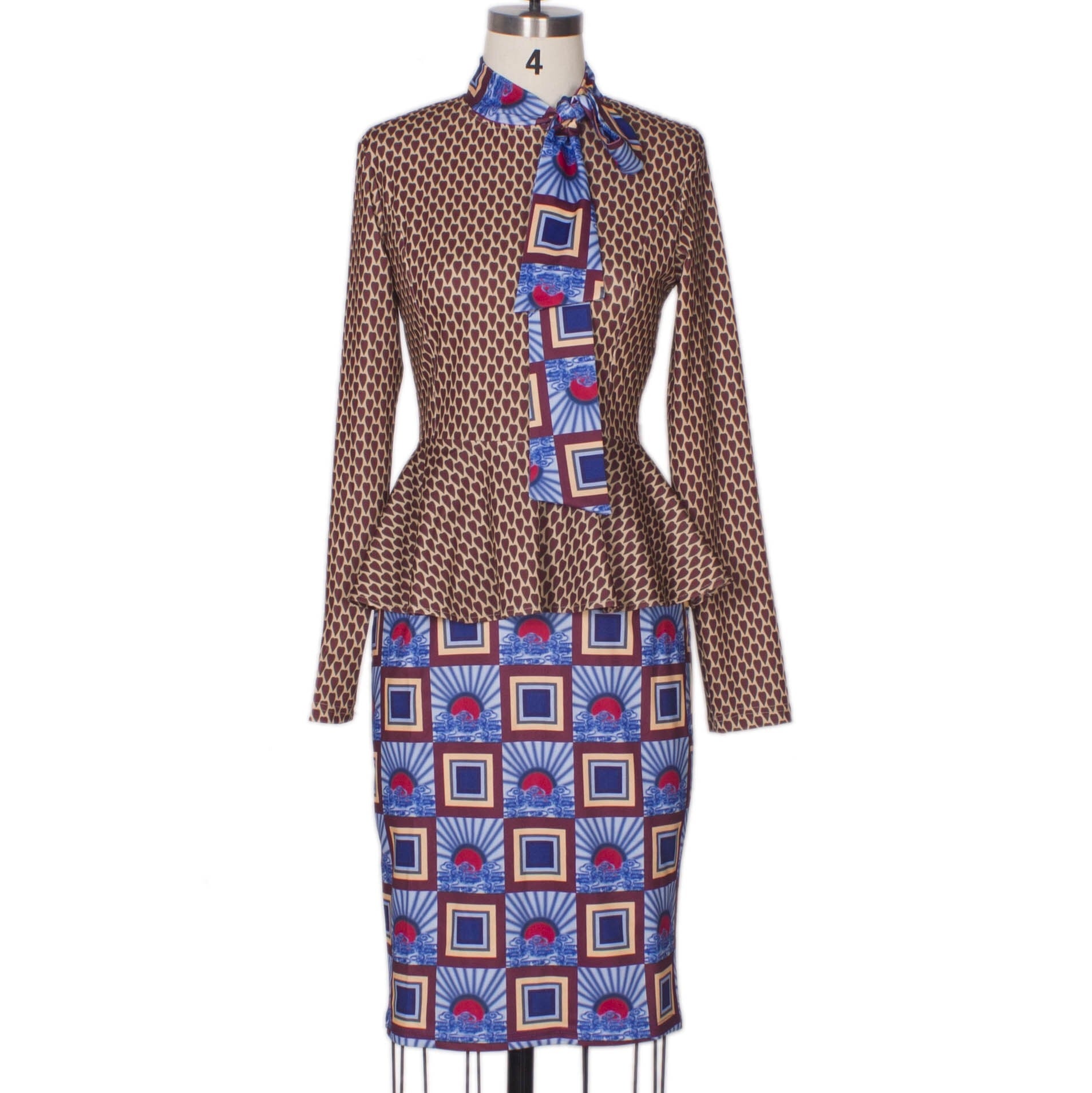 Fashion Women's Printed Two-Piece Set Africa