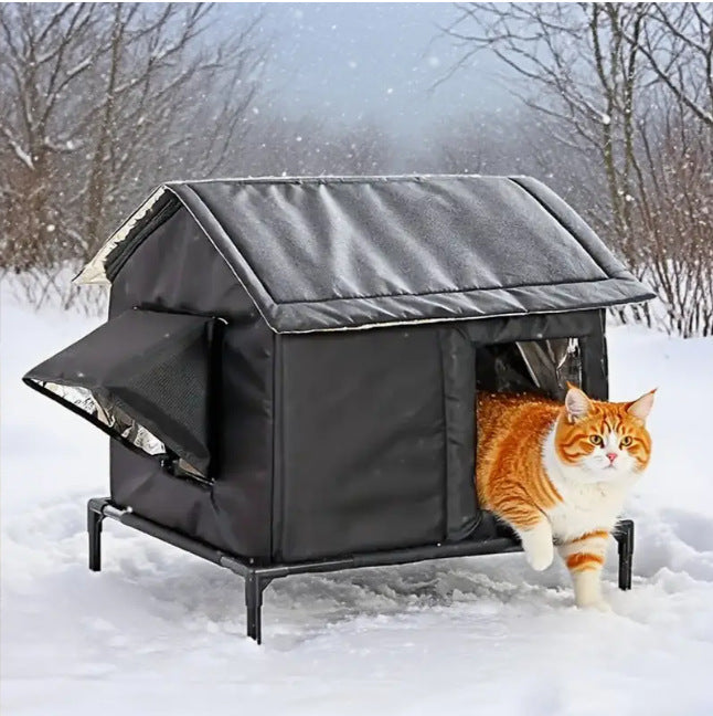 Four-Season Cold-Resistant Outdoor Enclosed Cat House