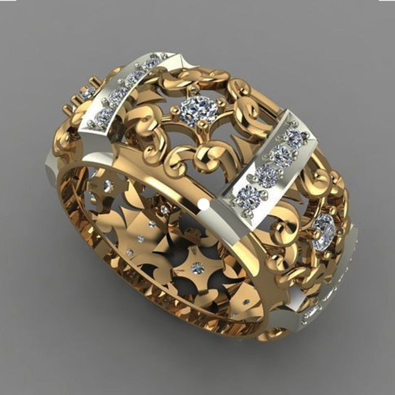Retro European And American Zircon Female Japanese And Korean Ring