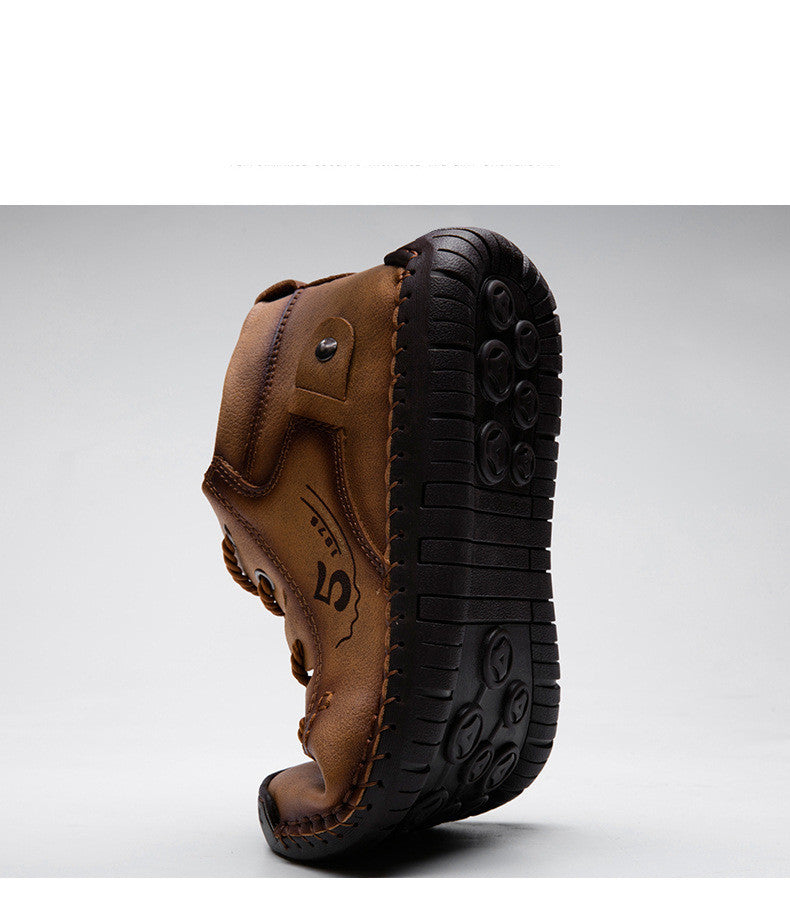 Men's Foreign Trade Business Men's Shoes Hand-Sewn