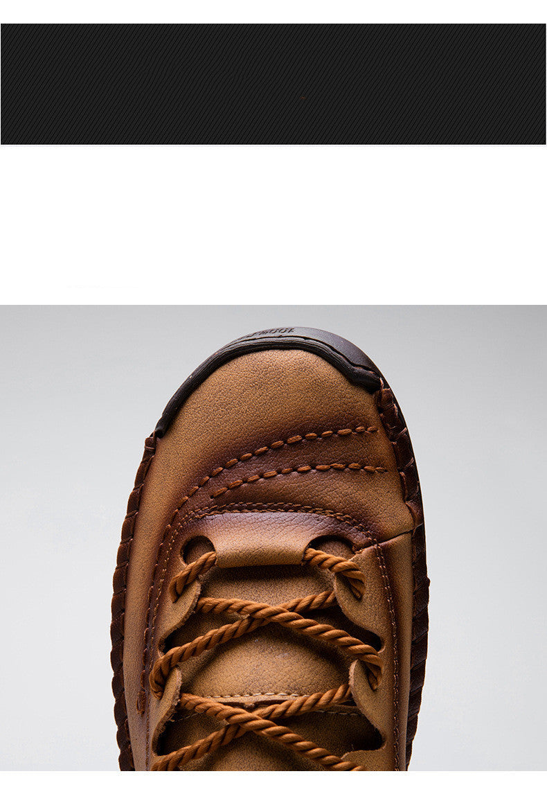Men's Foreign Trade Business Men's Shoes Hand-Sewn