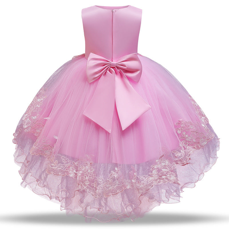 Children's Wedding Embroidered Dress Girls