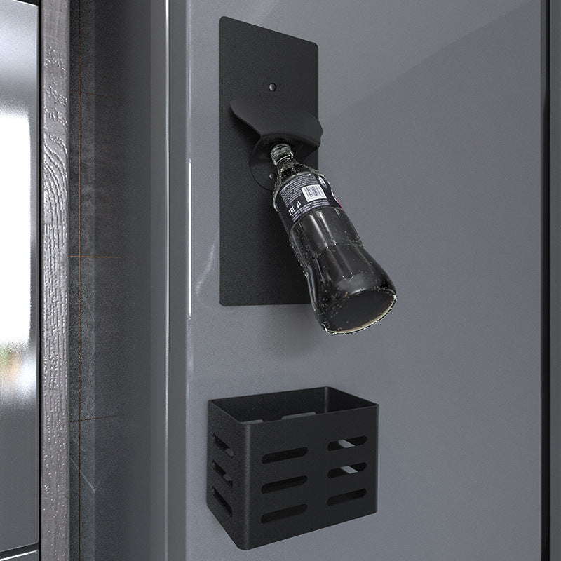 Wall-Mounted Beer Bottle Soda Opener Soft Magnet Refrigerator Magnet Bottle Opener