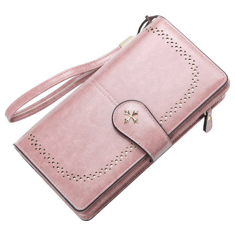 Retro Fashion Zipper Multi-Card Coin Purse Ladies Wallet