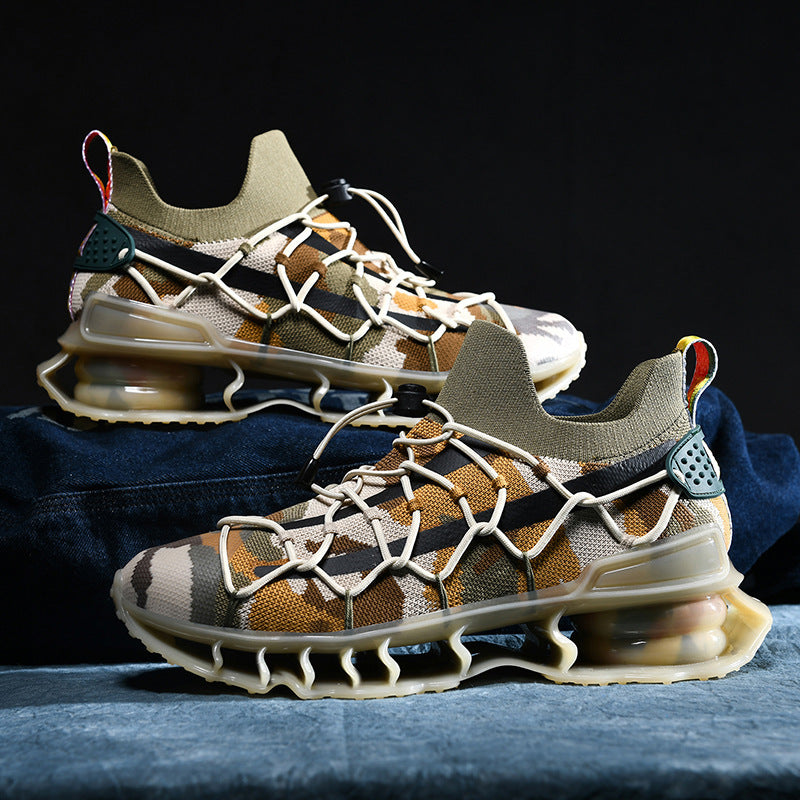 Breathable Mesh Shock Absorption Trend Running Shoes