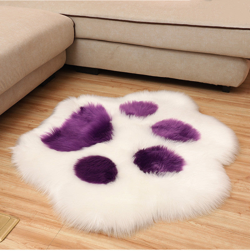 Faux Wool Bear Paw Carpet Bedroom Office