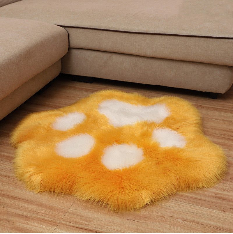 Faux Wool Bear Paw Carpet Bedroom Office