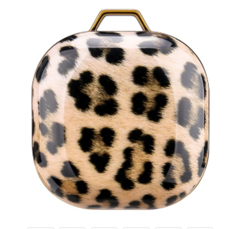 Electroplating Gold Black and White Mosaic Marble Earphone Sleeve