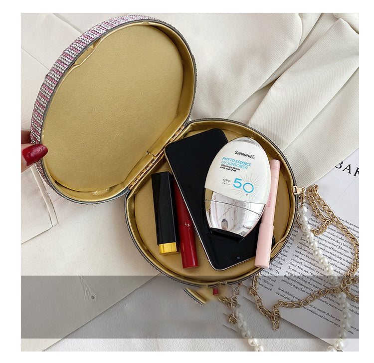 Diamond-Studded Dollar Bag Full Diamond Dollar Shoulder Bag