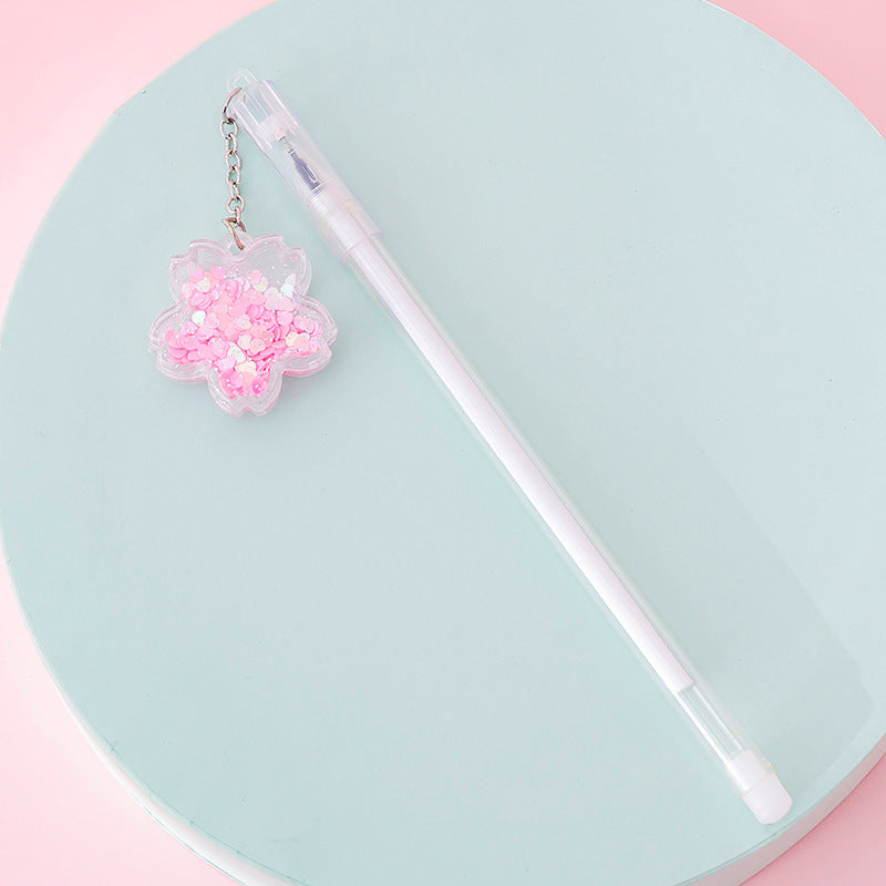 Cherry Blossom Season Aestheticism Pendant Neutral Pen Sequin