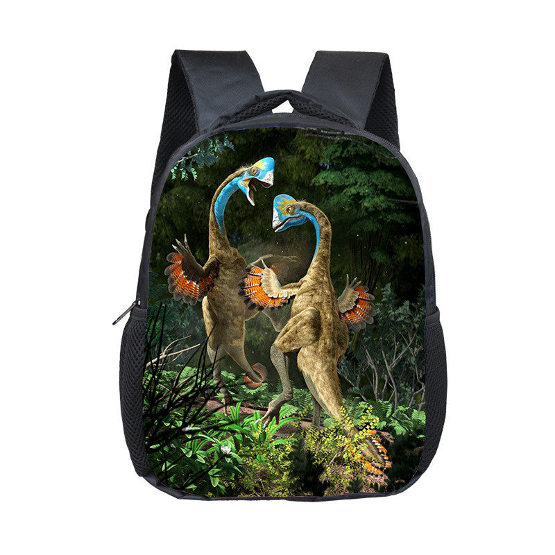 Polyester Waterproof Small Dinosaurs Fashion School, Travel Backpack