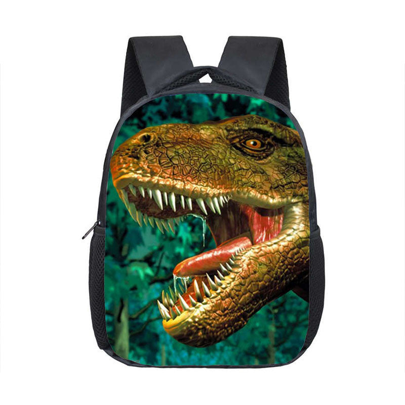 Polyester Waterproof Small Dinosaurs Fashion School, Travel Backpack