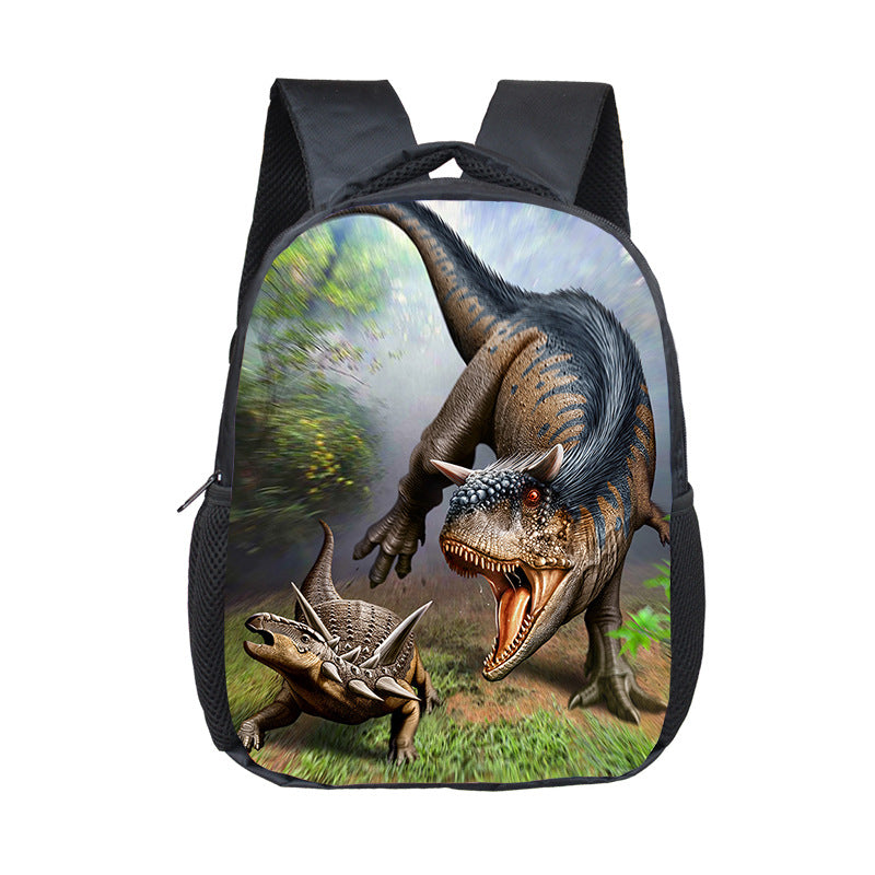 Polyester Waterproof Small Dinosaurs Fashion School, Travel Backpack