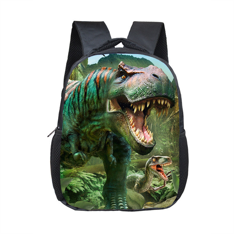 Polyester Waterproof Small Dinosaurs Fashion School, Travel Backpack