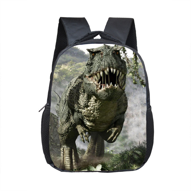 Polyester Waterproof Small Dinosaurs Fashion School, Travel Backpack