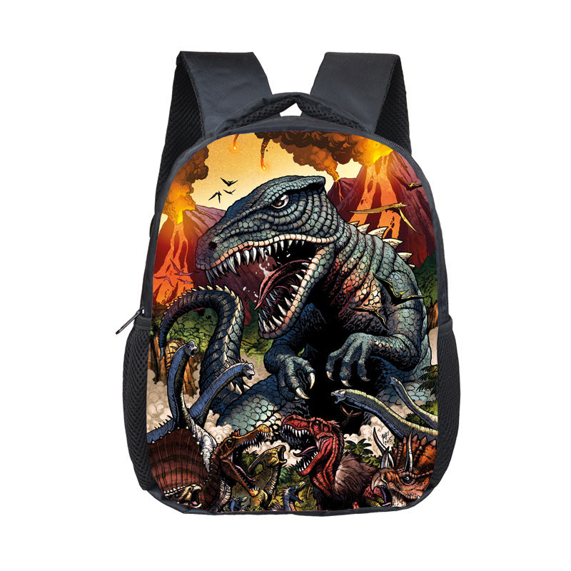 Polyester Waterproof Small Dinosaurs Fashion School, Travel Backpack