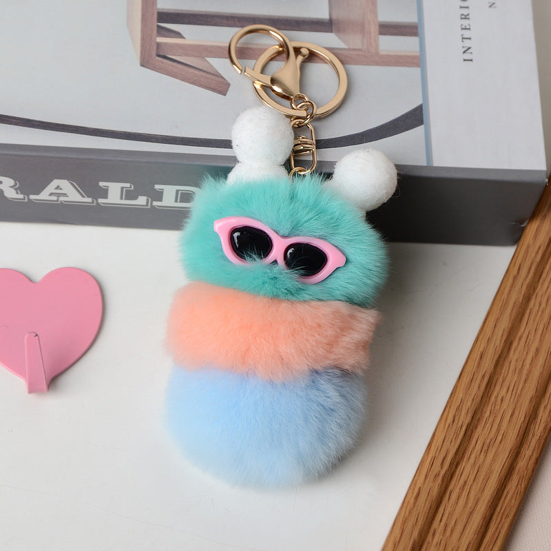 Rex Rabbit Fur Pendant Creative Gift
