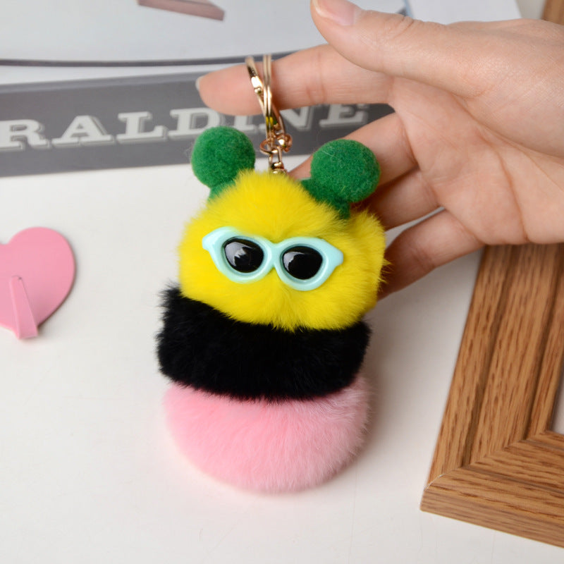 Rex Rabbit Fur Pendant Creative Gift