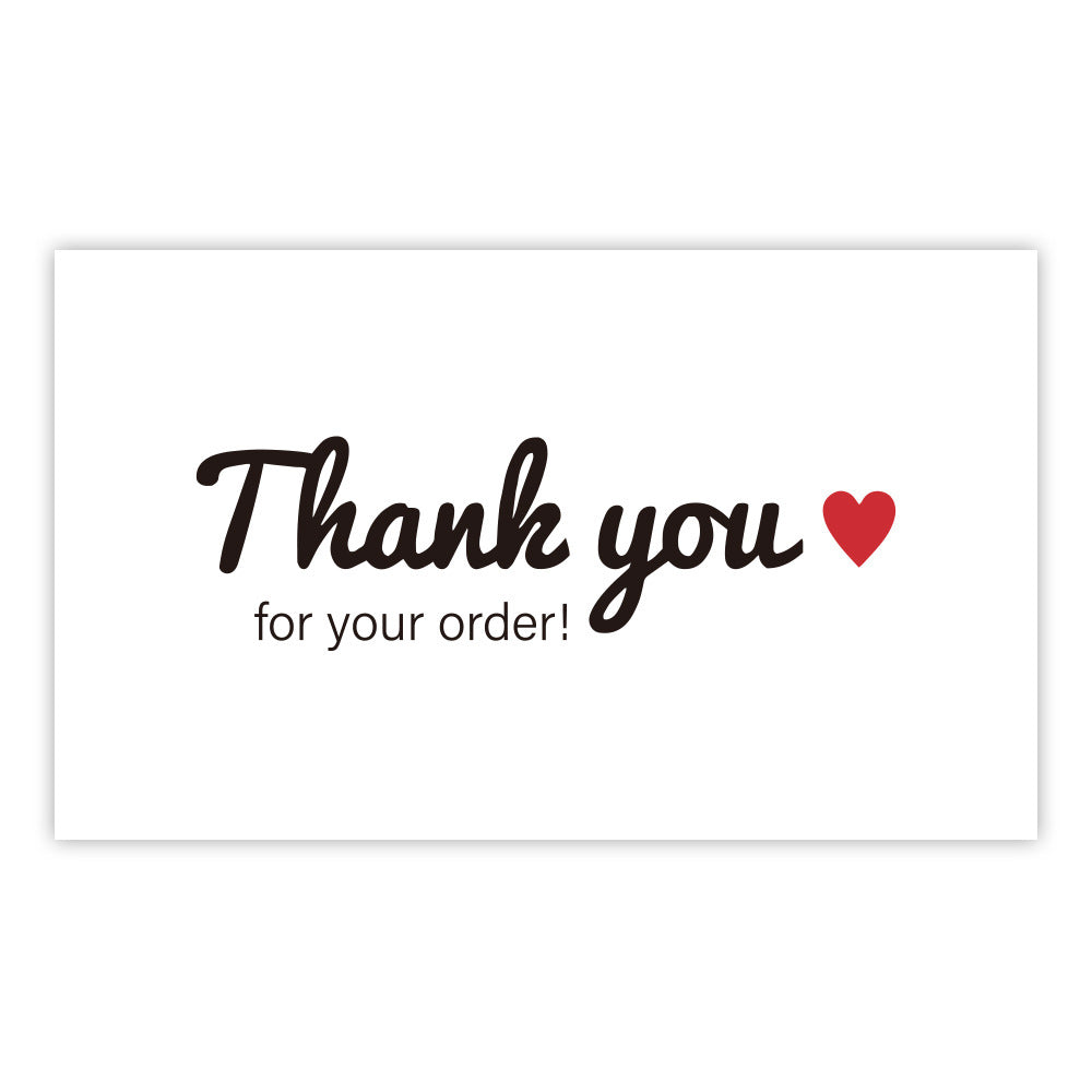Pink Thank You Card Coated Paper Card