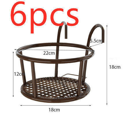 Balcony Flower Stand Hanging Flower Pot