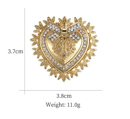 Brother Amashi The Same Camellia Brooch Letter Anti-Failure Five-Pointed Star Corsage Bee Brooch Accessories